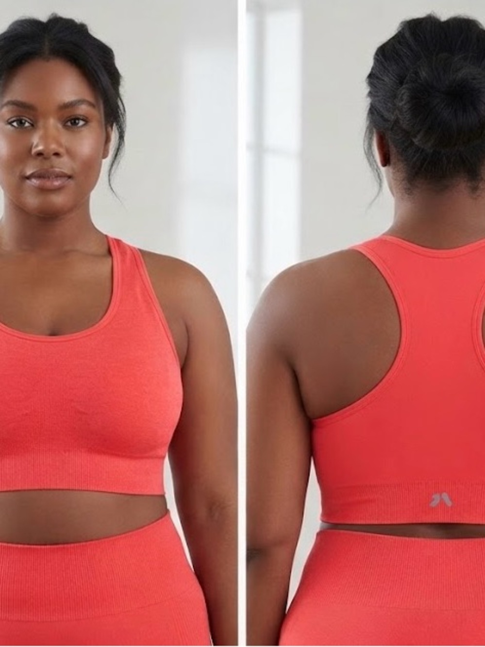 all in motion Coral Seamless Racerback Sports Bra
